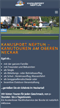 Mobile Screenshot of kanusport-neptun.com